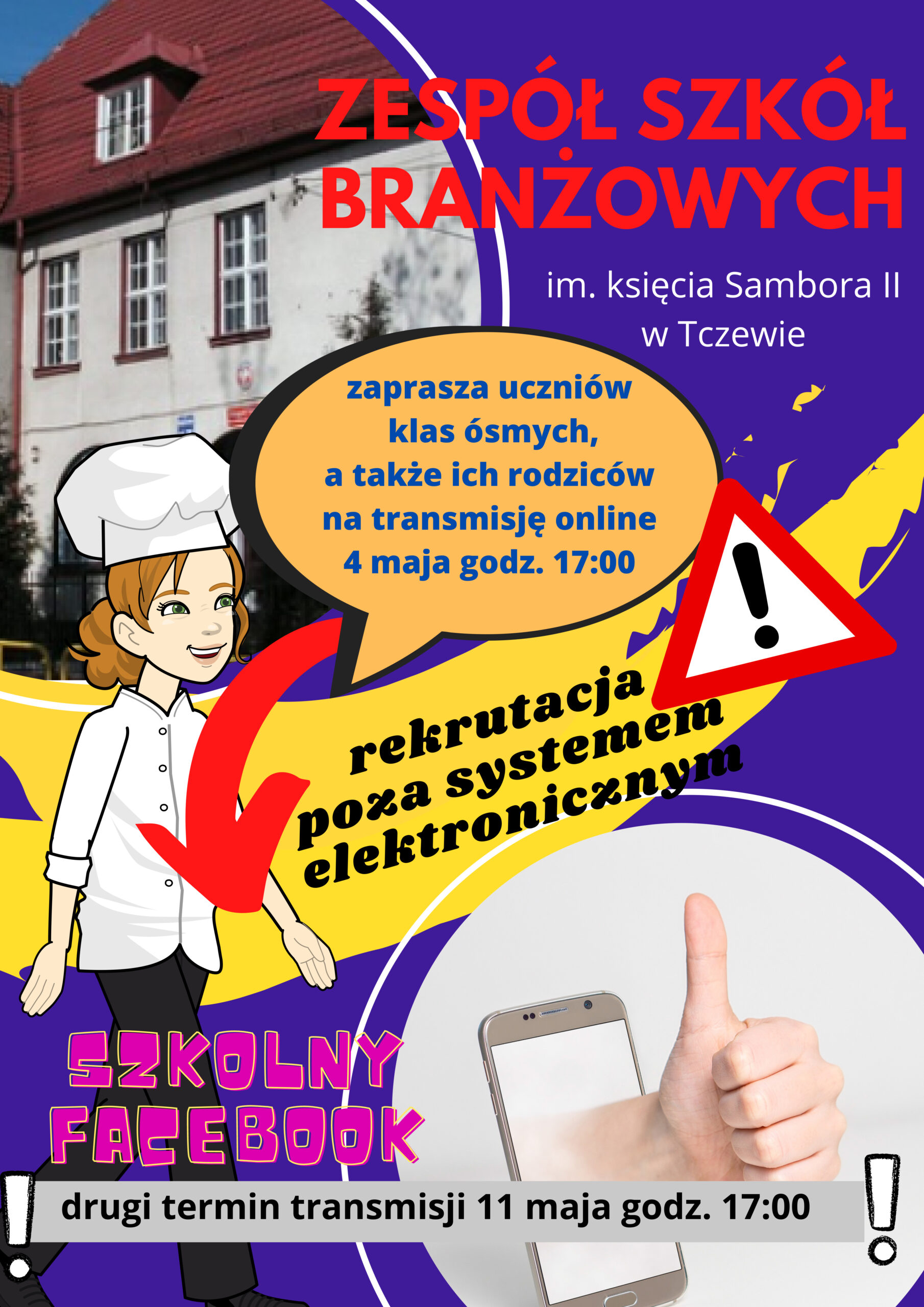 Rekrutacja do Zespółu Szkół Branżowych im. księcia Sambora II w Tczewie