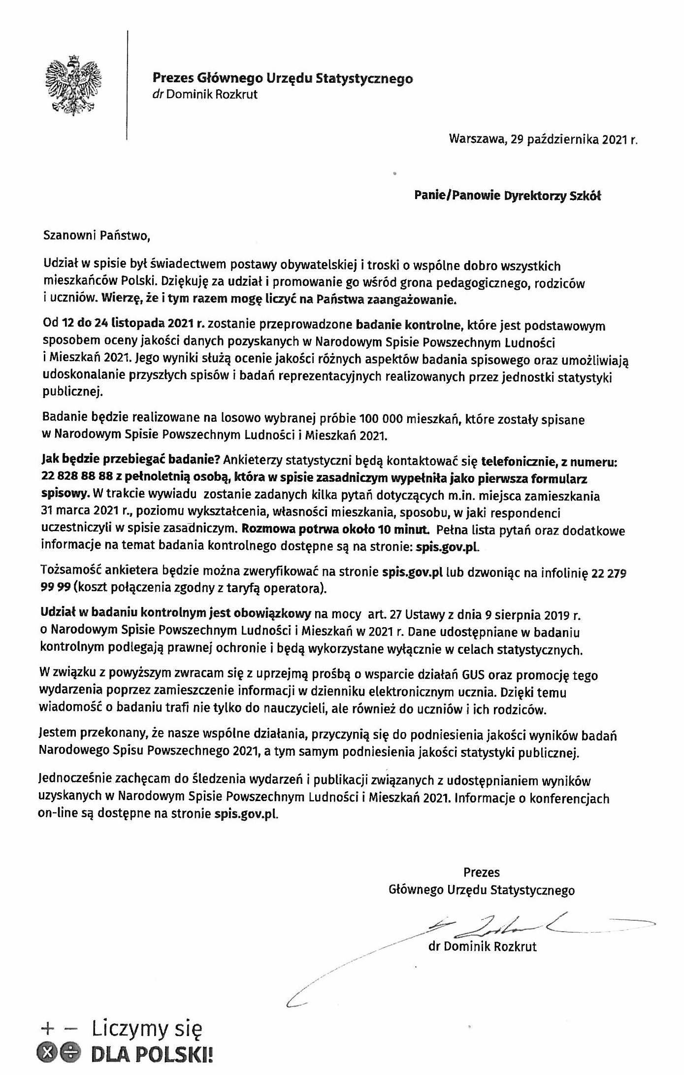 Badanie kontrolne w Narodowym Powszechnym Spisie Ludności i Mieszkań 2021