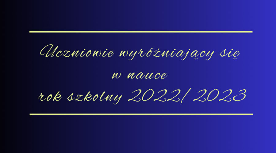 Uczniowie wyrózniający